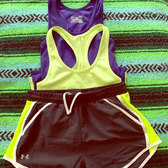 Under Armour Pants - 3 for 1 BUNDLE! 2 tanks and 1 pair of shorts!